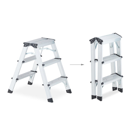 Double-sided stepladder