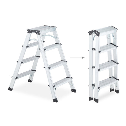 Double-sided stepladder
