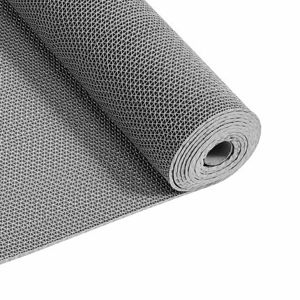 Drainage Mat Roll, PVC Non-Slip, 90 x 500 cm, Gray