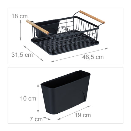 Support de vidange avec manche en bois