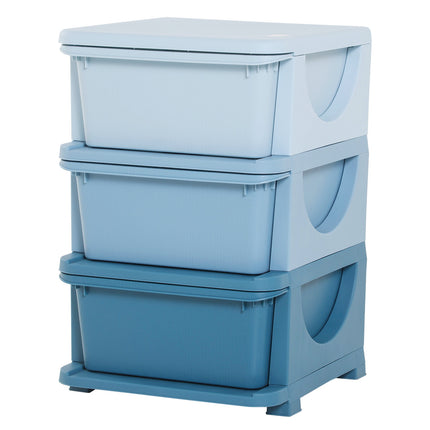 Kinderschrank mit Schubladen, blau, 3-6 Jahre, 37x37x56,5 cm