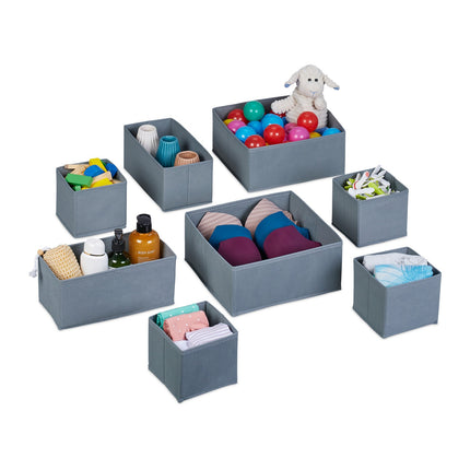Schubladen-Organizer-Set, 8-teilig, faltbare Aufbewahrungsboxen