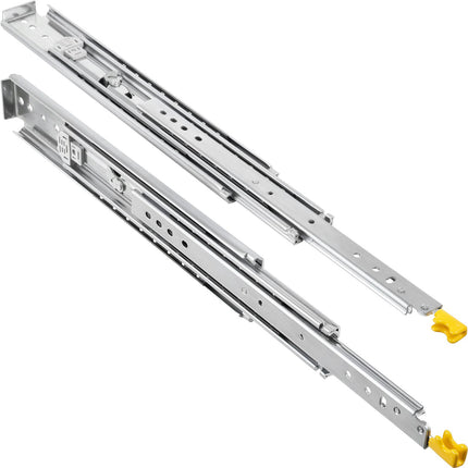 Drawer Slides With Lock, 38 in, 500 lb, Full Extension