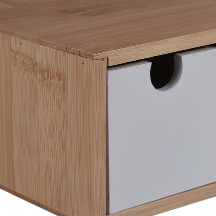 Box se zásuvkami z bambusu & MDF 3 přihrádky