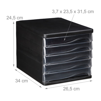 Drawer box with 5 compartments