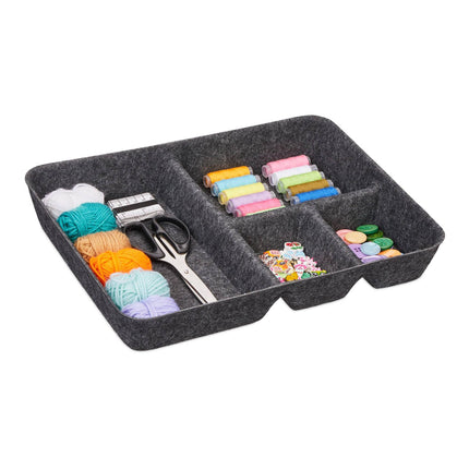 Drawer divider made of felt