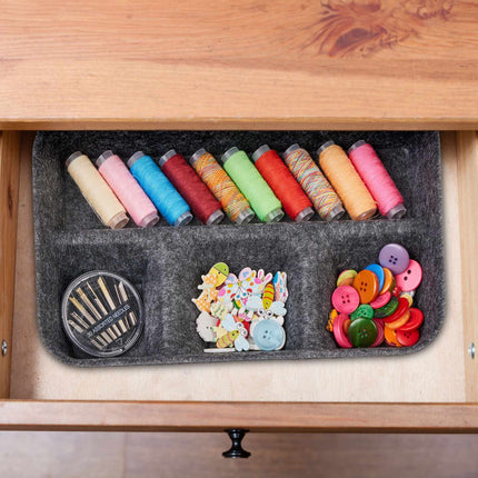 Drawer divider made of felt