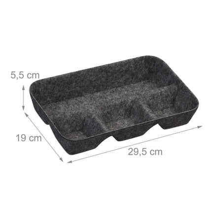 Drawer divider made of felt
