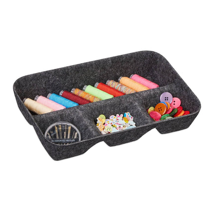 Drawer divider made of felt