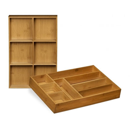 Drawer insert bamboo set of two