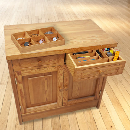 Drawer insert bamboo set of two