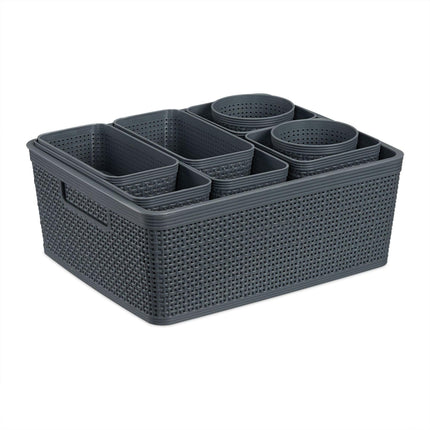 Drawer organizer in the 10-piece set