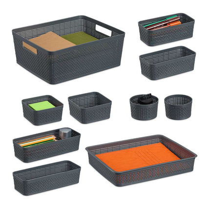 Drawer organizer in the 10-piece set