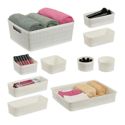 Drawer organizer in the 10-piece set