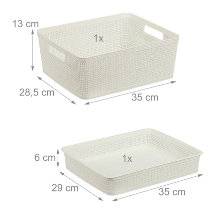 Drawer organizer in the 10-piece set