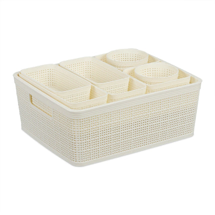 Drawer organizer in the 10-piece set