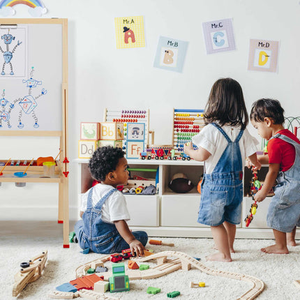 Drawing easel for children with whiteboard