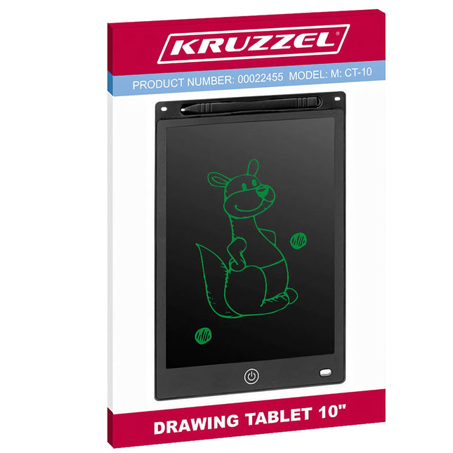 Zeichentablett 10" schwarz XL KRUZZEL 22455 