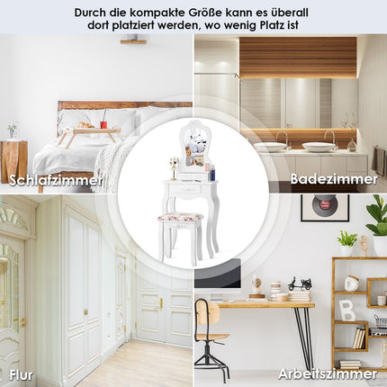 Dressing table vanity table cosmetic table with mirror