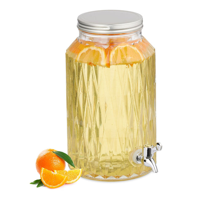 Drankdispenser 5 liter in vierkant patroon