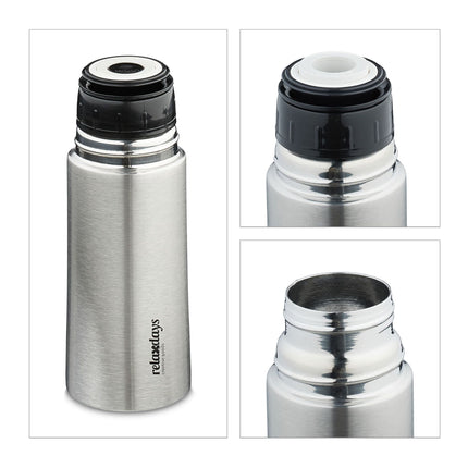 Drinking bottle 300 ml in stainless steel with mug