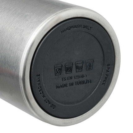 Drinking bottle 300 ml in stainless steel with mug
