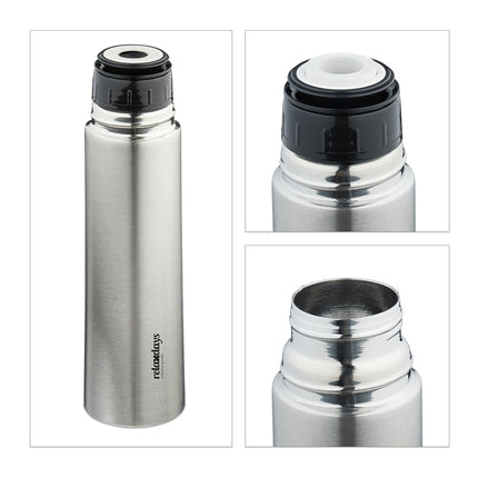 Drinking bottle in stainless steel 500 ml with cup
