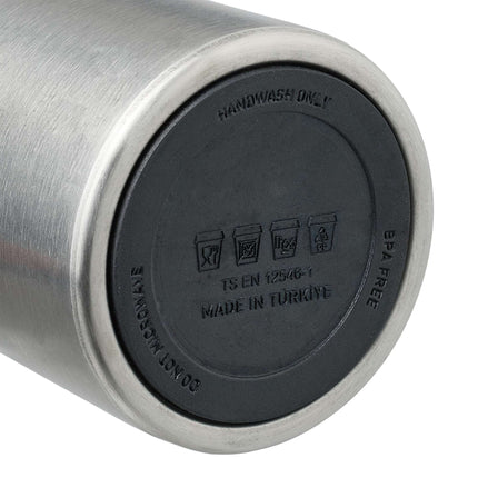 Drinking bottle in stainless steel 500 ml with cup