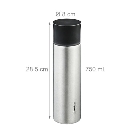 Trinkflasche aus Edelstahl 750 ml mit Becher