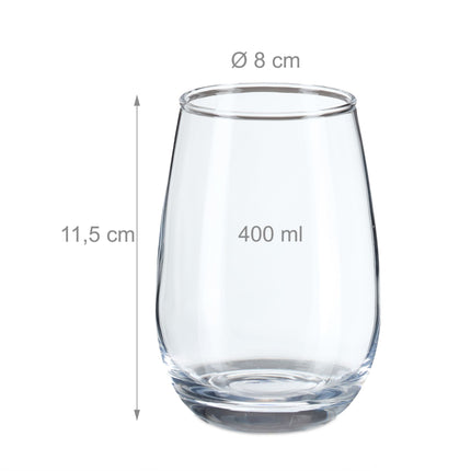Verre à boire, pack de 6