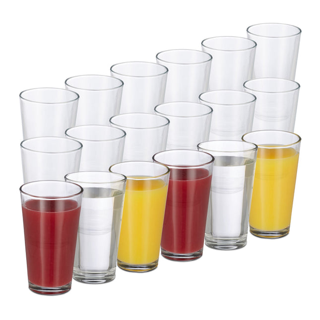 Drinking glasses - set of 18