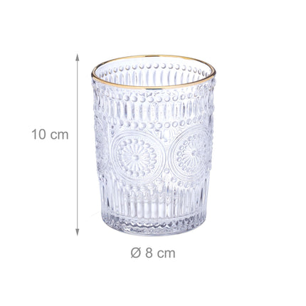 Drinking glasses vintage 30 cl set of 4