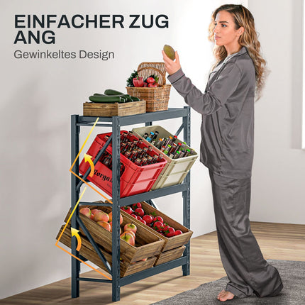 Unabhängiger Schubladenstock, verstellbar für 6 Schubladen