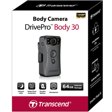 DrivePro Body 30 Körperkamera 1440P 64Gb