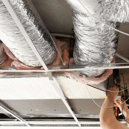 Dryer Vent Hose 8-Inch x 25-Ft, R-6 Insulated, 2 Clamps