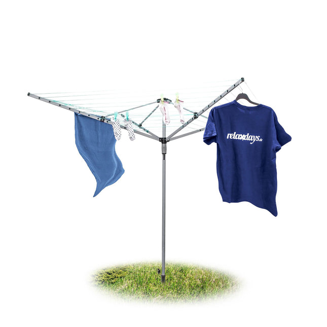 Dryer with 49m washing line & ground anchor