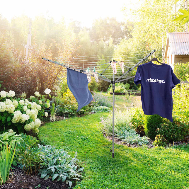 Dryer with 49m washing line & ground anchor
