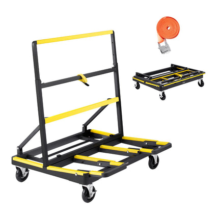 Drywall Cart Dolly, 1800 lb Capacity, Foldable Steel