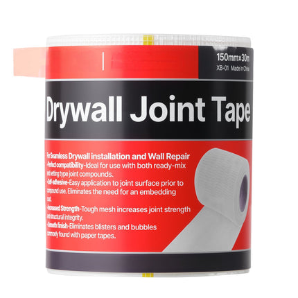 Drywall Mesh Tape, Self-Adhesive Fiberglass 150mm x 30m, 12 Rolls