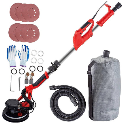 Drywall Sander 750W, Telescopic Handle, LED, Dust Bag