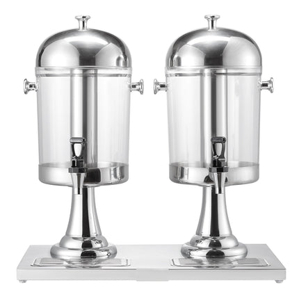 Dual Beverage Dispenser 8L x2, Spigot, Ice Chamber