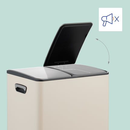 Dual Compartment Pedal Bin – 2x15L Capacity