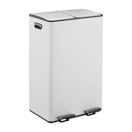 Dual Compartment Pedal Bin, 2x 30L Capacity