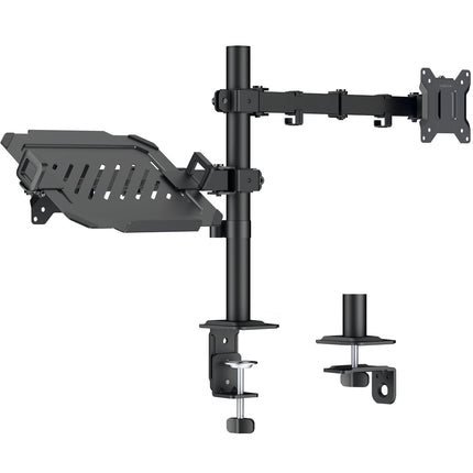 Doppelmonitor- und Laptopständer, 17-32" Bildschirm, 12-17" Laptop