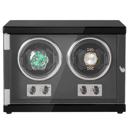 Dual Watch Winder, Quiet Japanese Motors, Blue LED