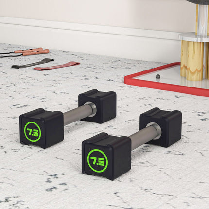 Hantelset 15 kg - Rutschfeste Griffe für Krafttraining