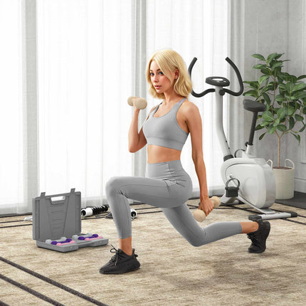 Dumbbell Set with Case – 4 Pairs: 0.5kg to 2kg