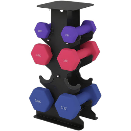 Dumbbell Set with Rack – 1kg, 3kg, 5kg Weights