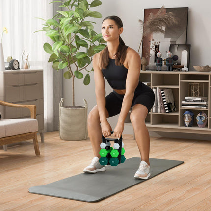 Verstellbares Kurzhantel-Set mit Ständer - Fitness für Zuhause