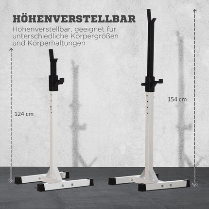 Verstellbare Hantel- und Langhantelablage, 105-160 cm, 150 kg Tragkraft